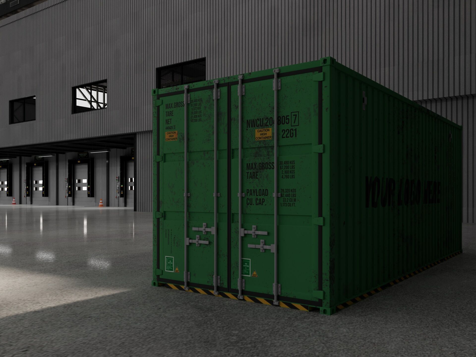 Warehouse Logistic 10 interior and exterior 3D model_10
