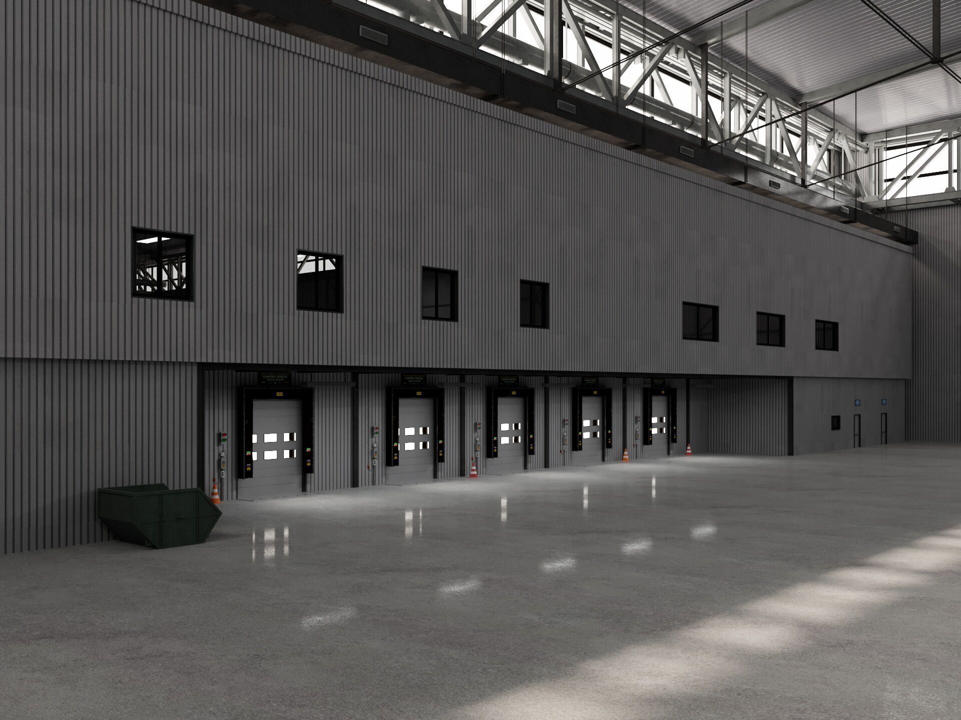 Warehouse Logistic 10 interior and exterior 3D model_13