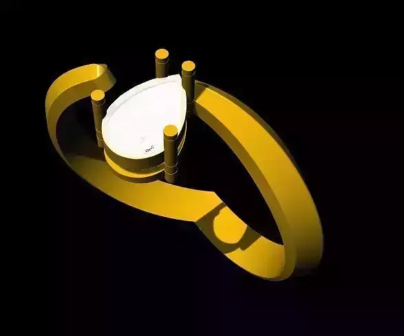 Chevron Ring 3dm file