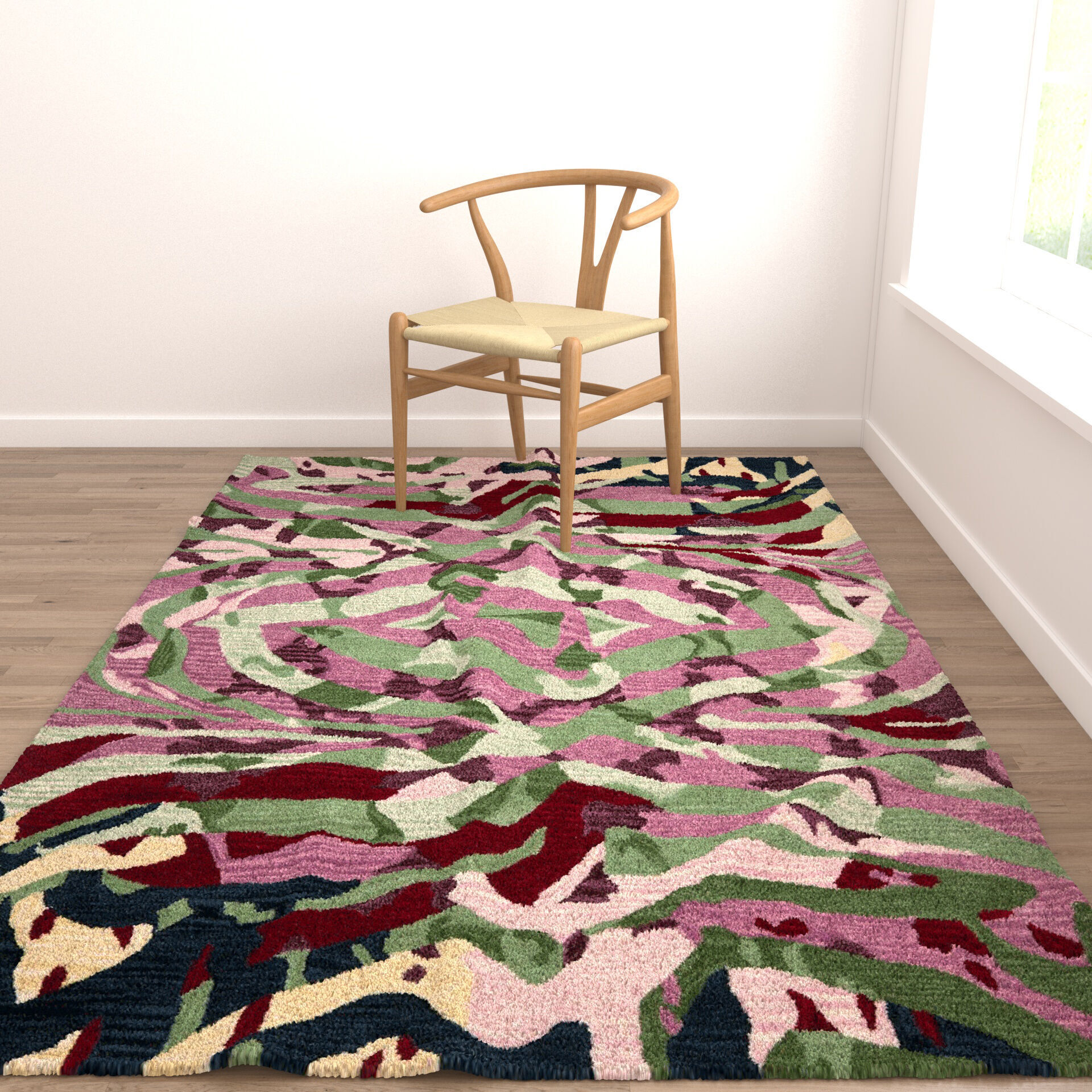 Rugs No 1013 Low-poly 3D model_4