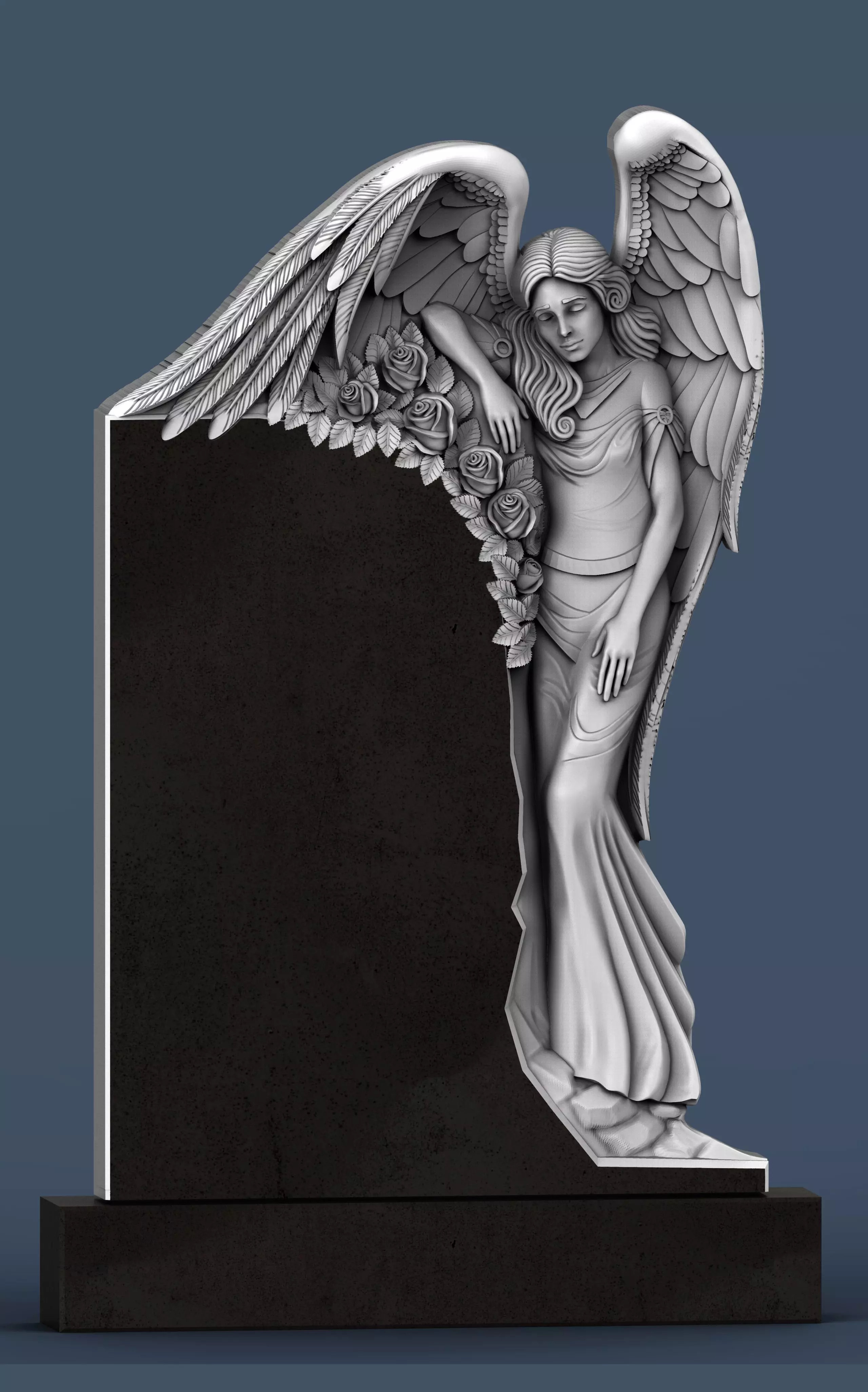 Angel Tombstone 3D model 3D model_0