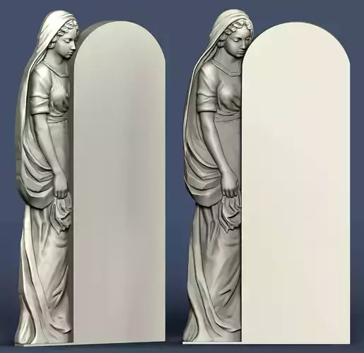 Angel Tombstone 3D model