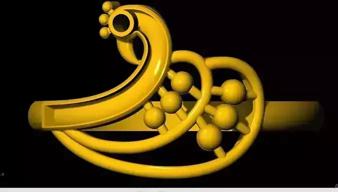 peacock ring 3dm file