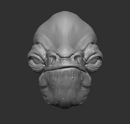Admiral Raddus Headsculpt for Action Figures 3D print model