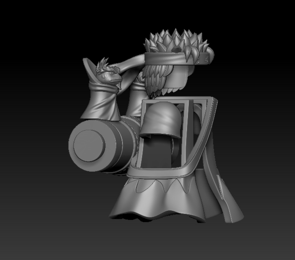 Lego brick minifigure compatible Naruto Sage Mode 3D print model_2