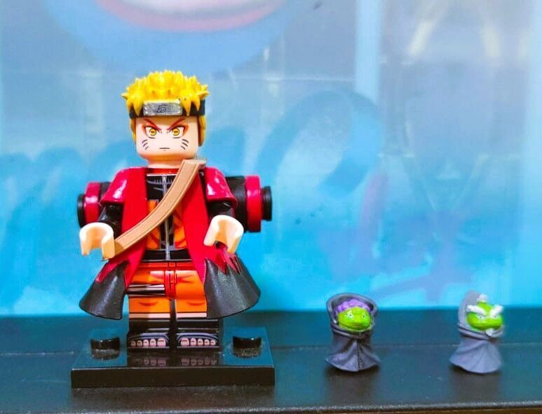 Lego brick minifigure compatible Naruto Sage Mode 3D print model_4