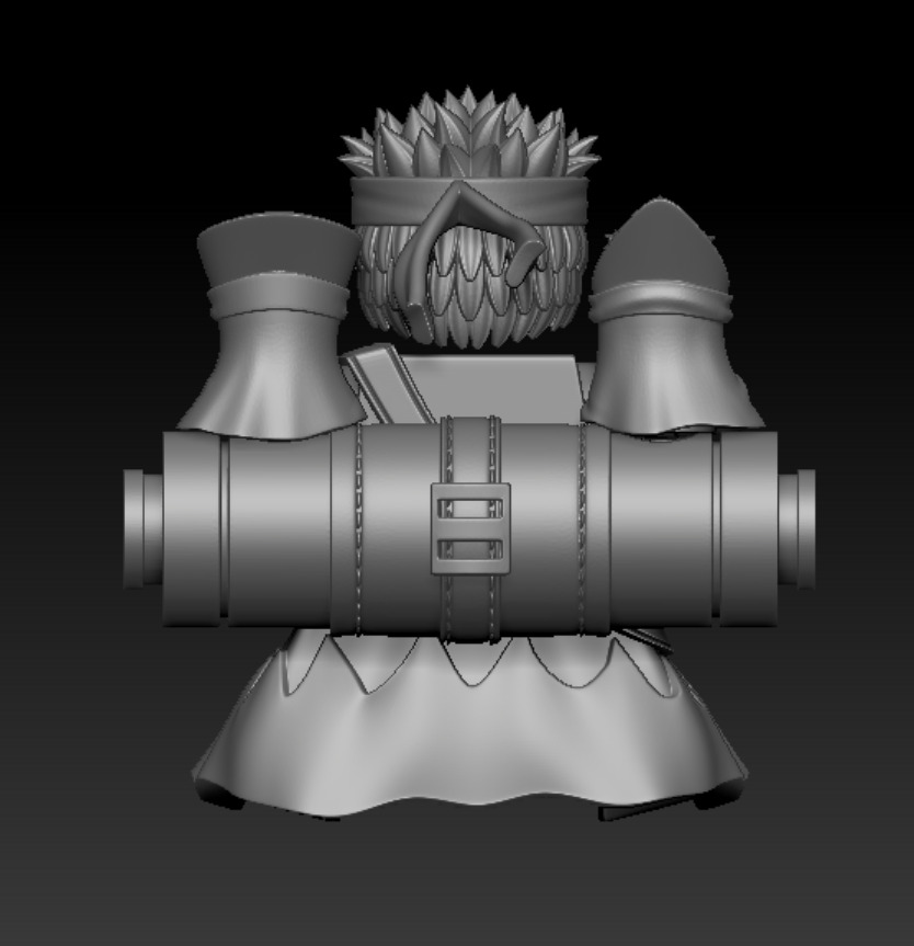 Lego brick minifigure compatible Naruto Sage Mode 3D print model_1