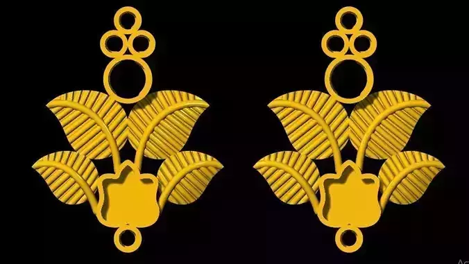 earrings 3dm file 