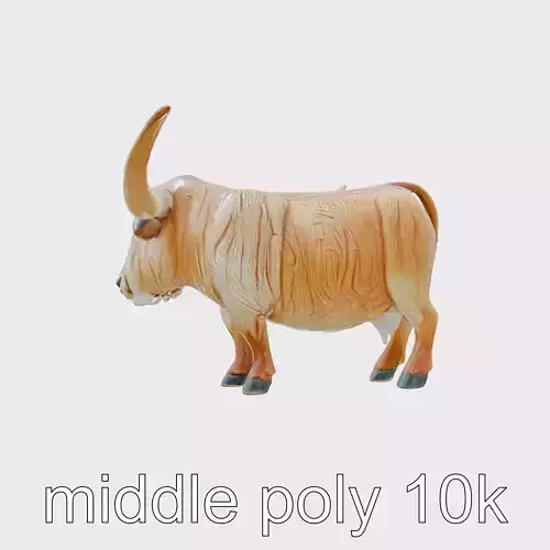 Texas Longhorn Bull Majestic Sculpture