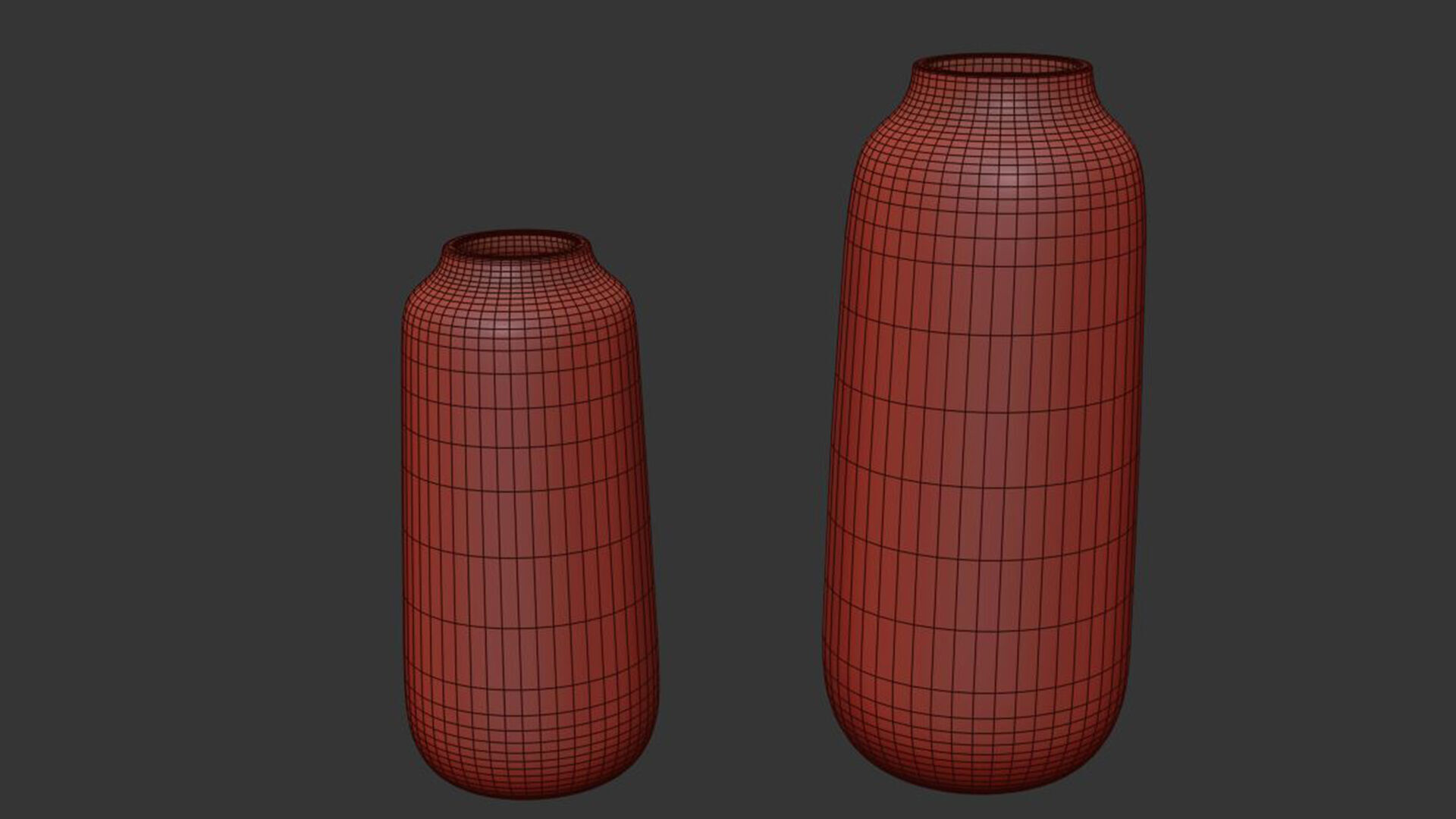 TERESA Black and White Vase Collection 3D model_8