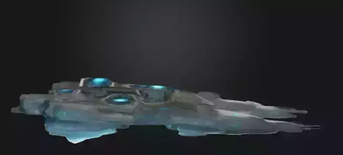 Futuristic Sci-Fi Spaceship