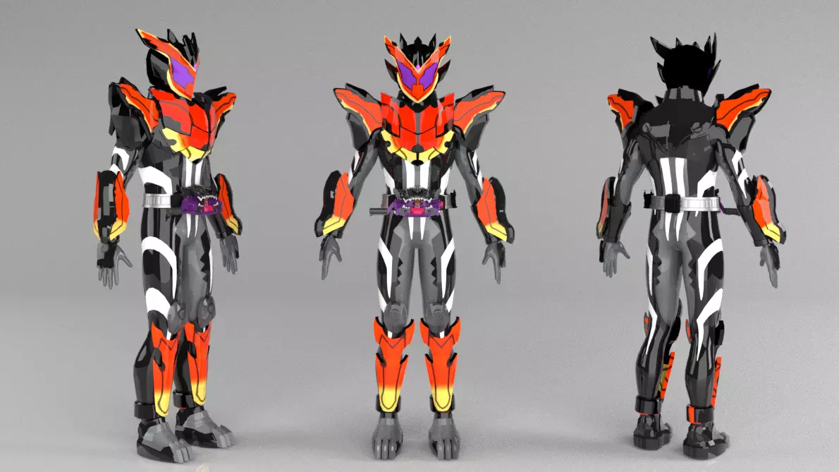 Kamen Rider Bitter Gavv 3D model_0