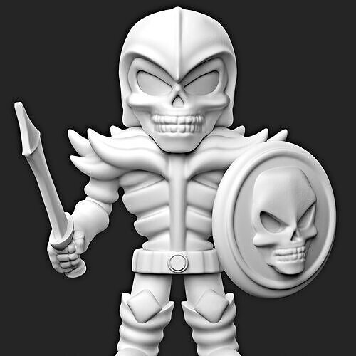 Skeleton Knight 3D print model