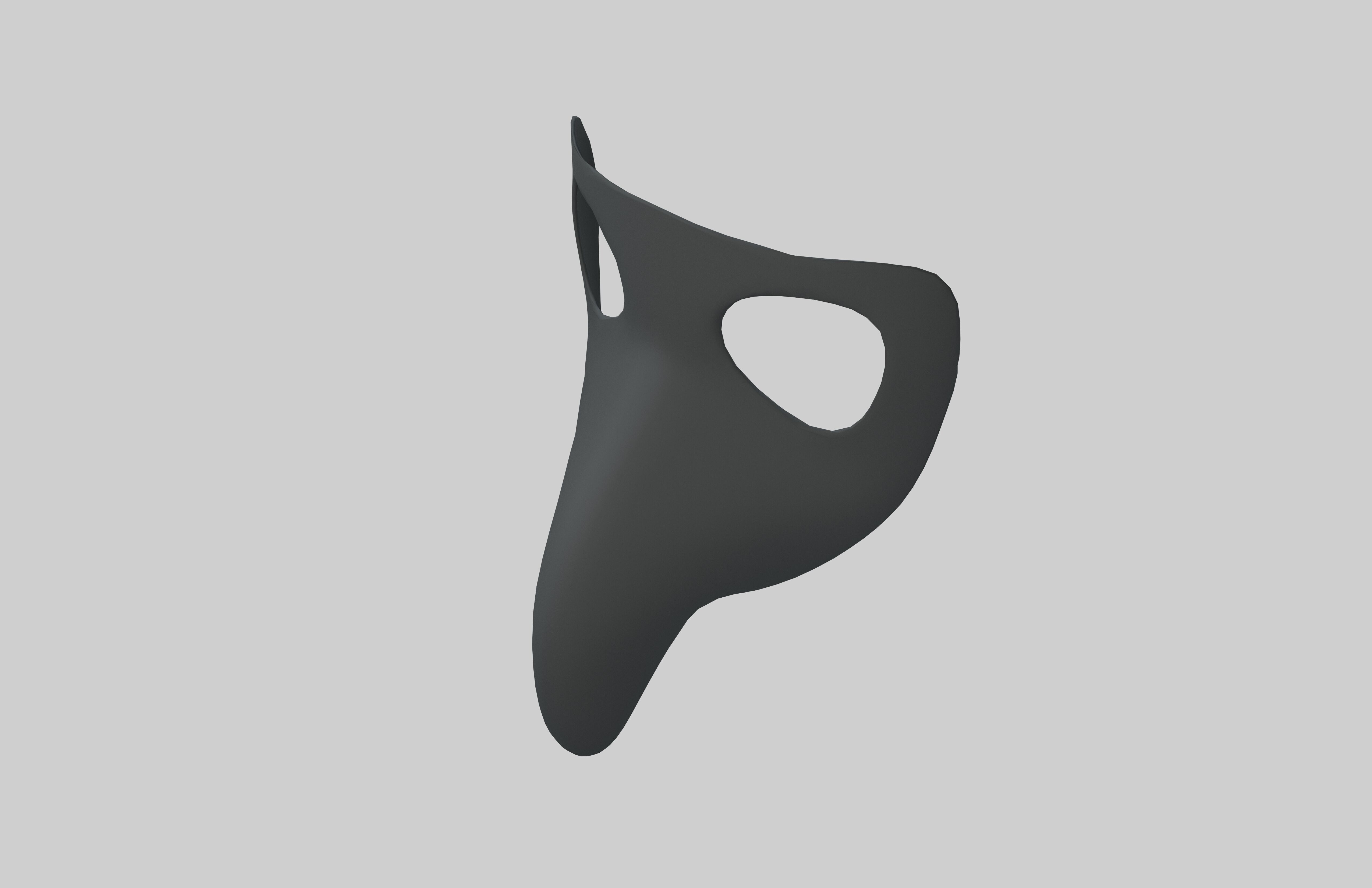Plague Doctor Mask v1 001 Low-poly 3D model_1