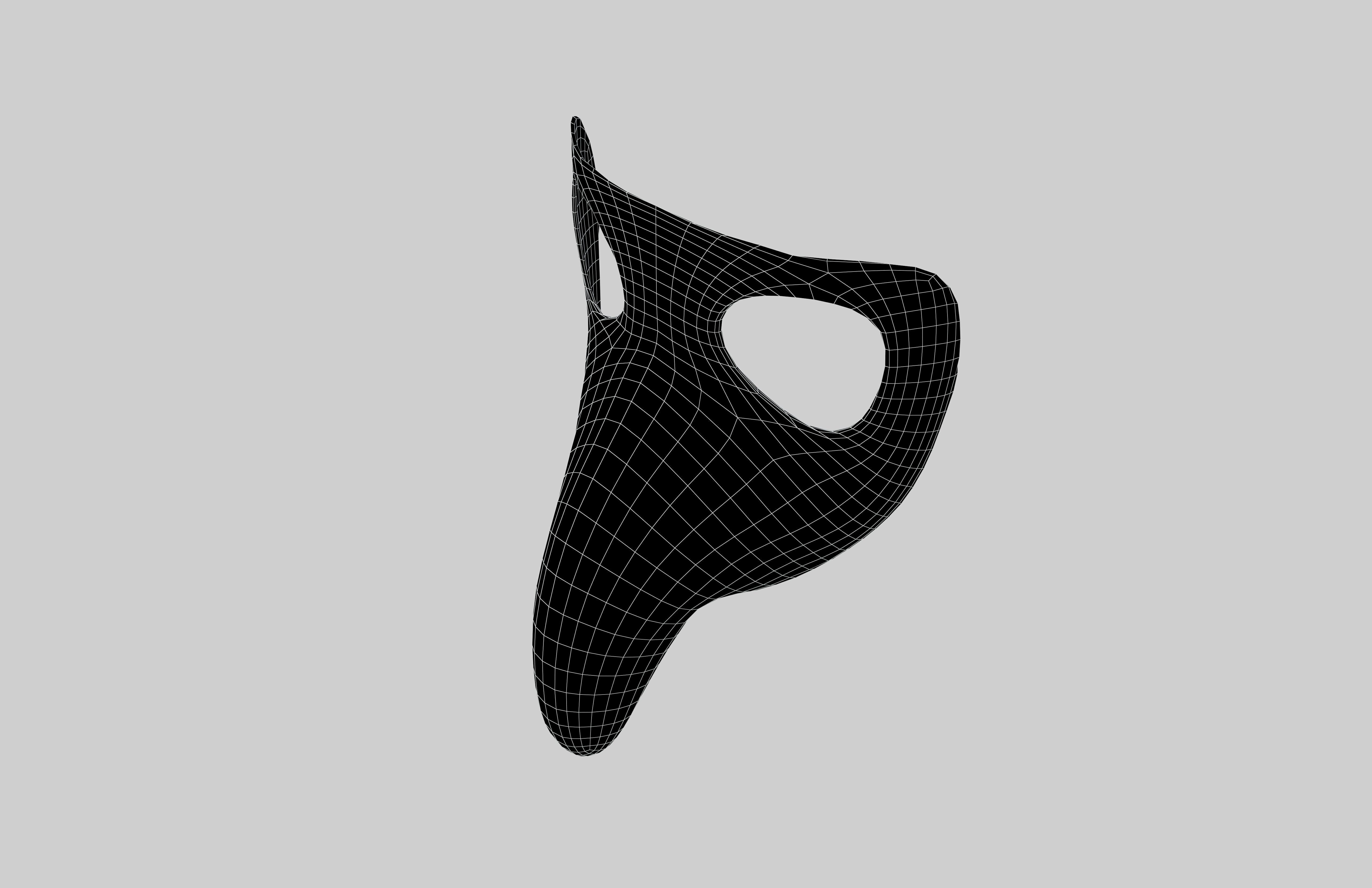 Plague Doctor Mask v1 001 Low-poly 3D model_7