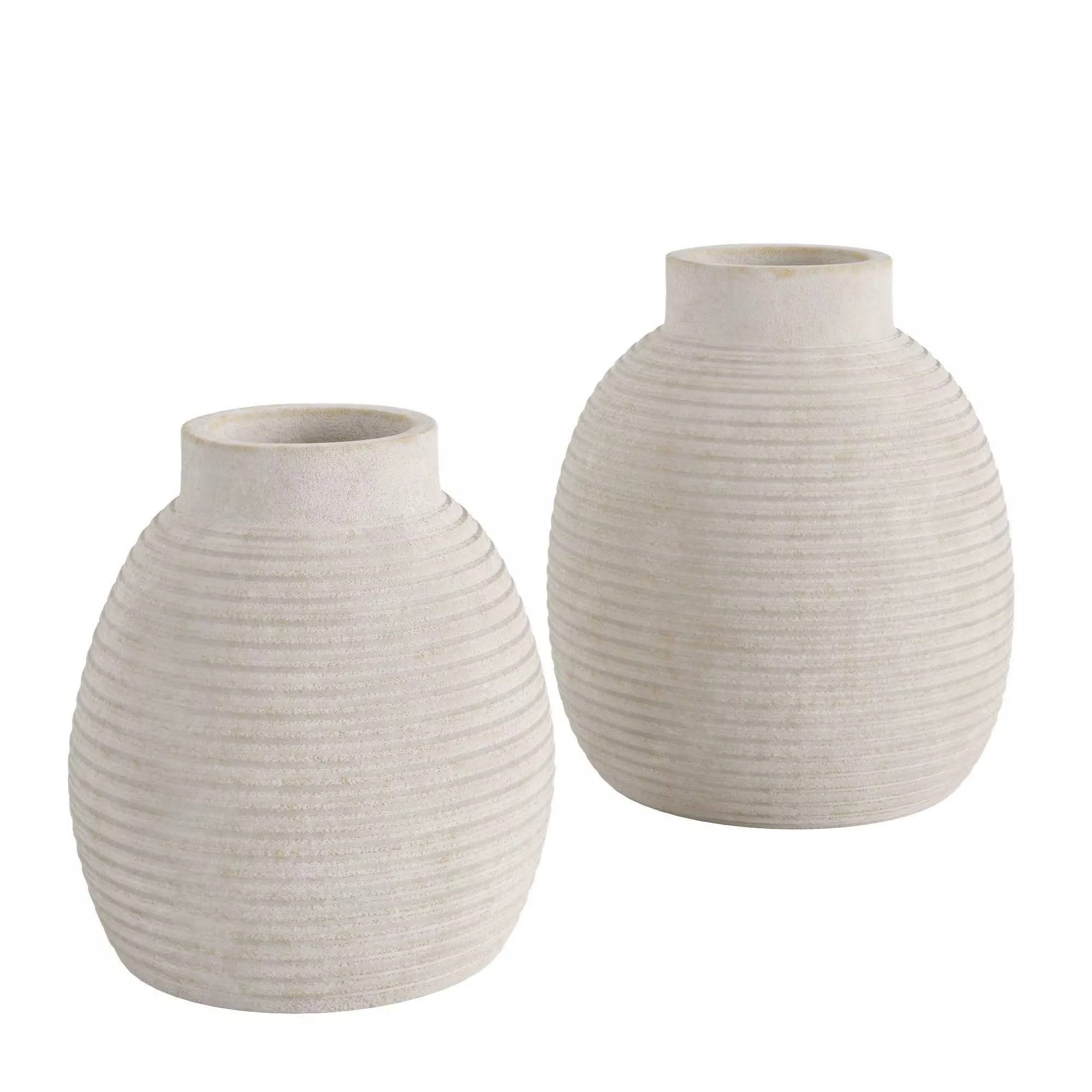 Whitewashed Terracotta Vase SE 3D model_0