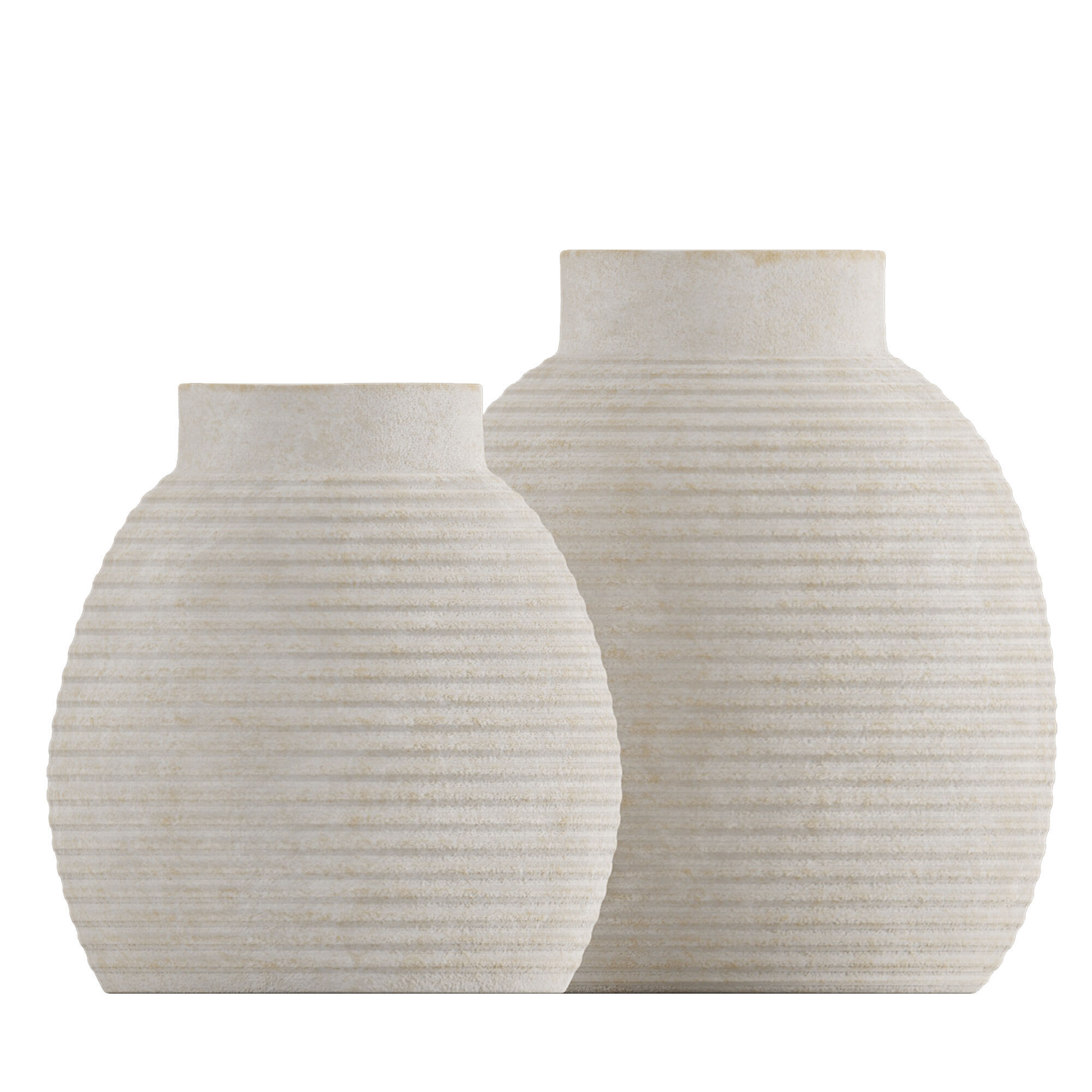 Whitewashed Terracotta Vase SE 3D model_3