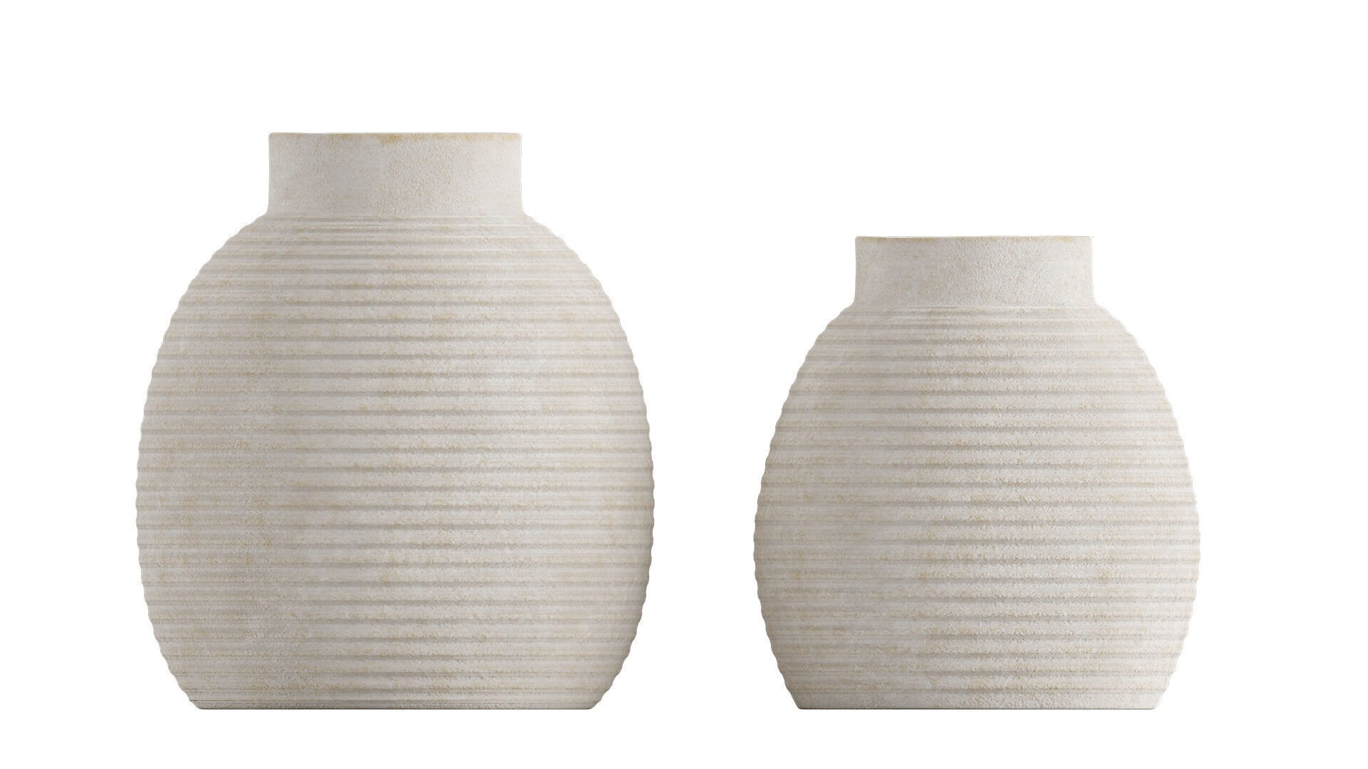 Whitewashed Terracotta Vase SE 3D model_5