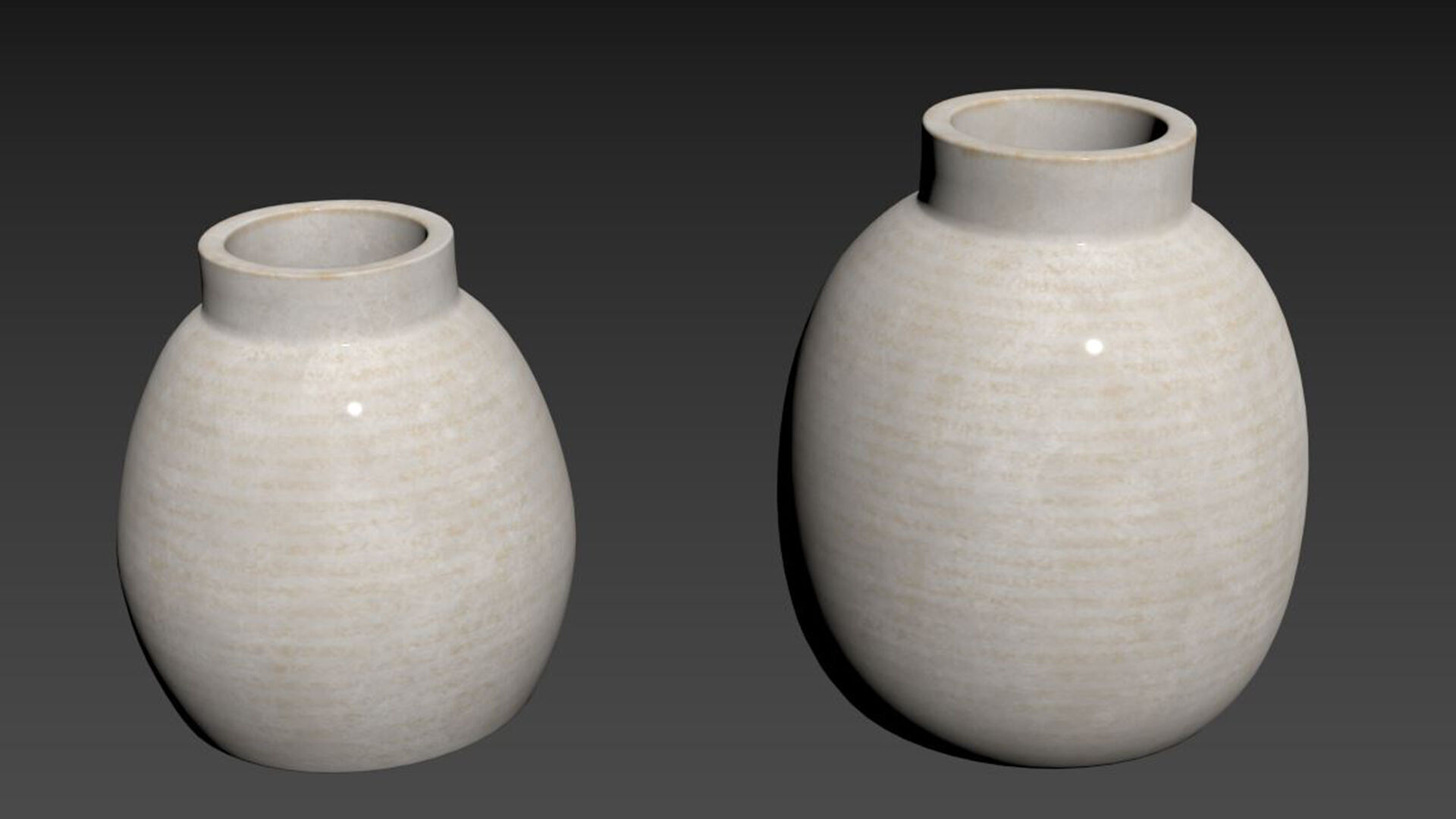 Whitewashed Terracotta Vase SE 3D model_6