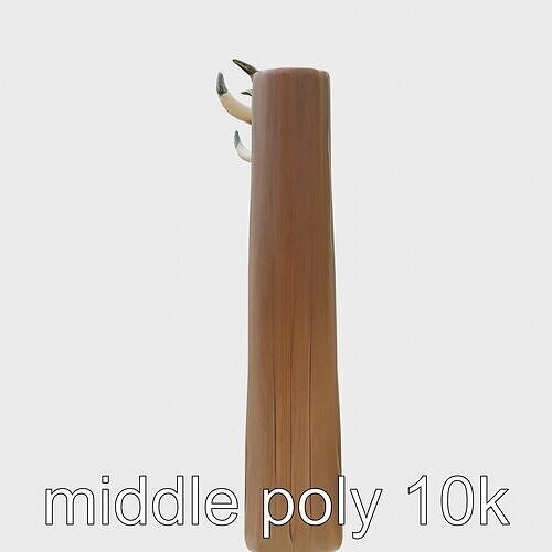 Rustic Aged Wooden Ranch Gate with Longhorn Motifs Low-poly 3D model
