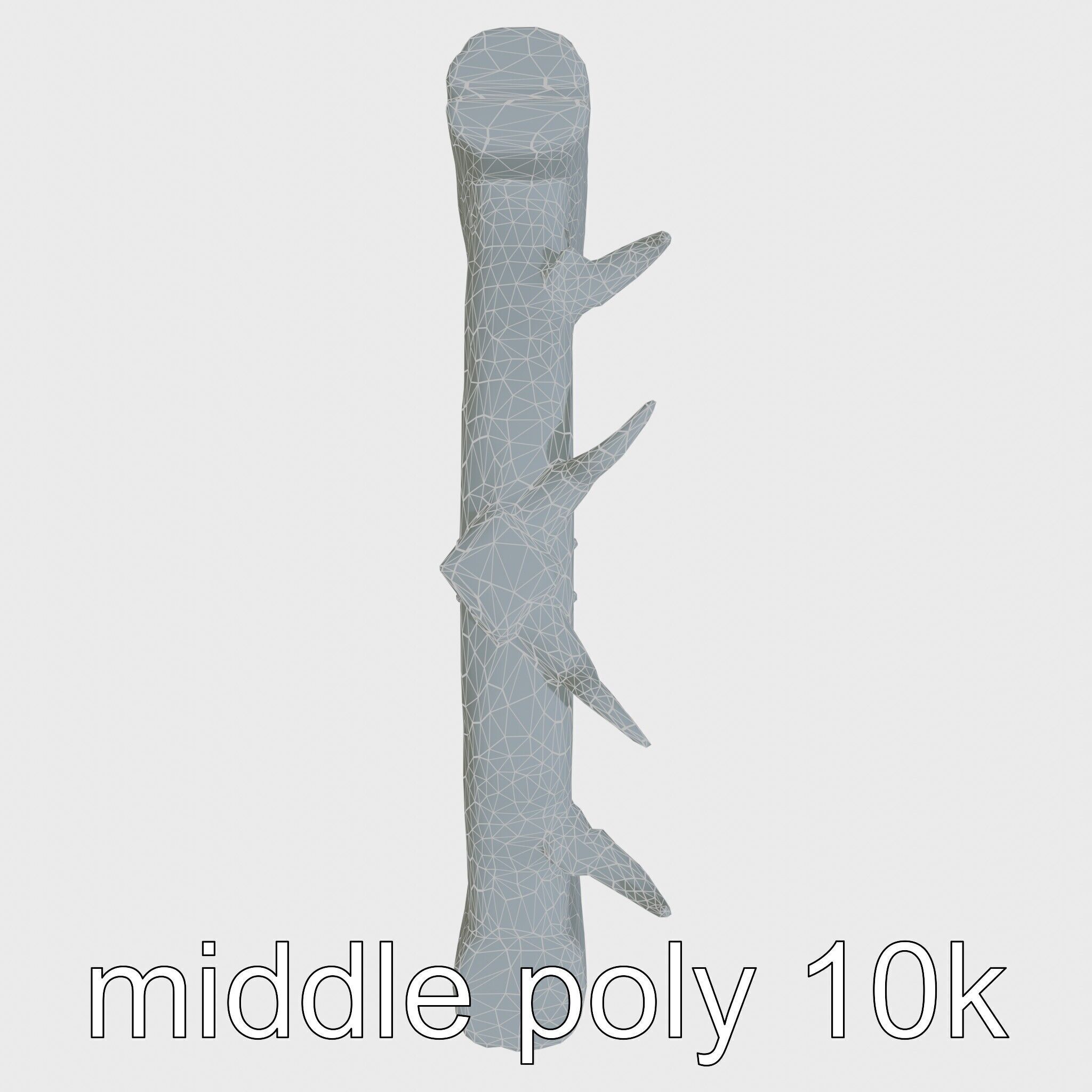 Rustic Aged Wooden Ranch Gate with Longhorn Motifs Low-poly 3D model_22