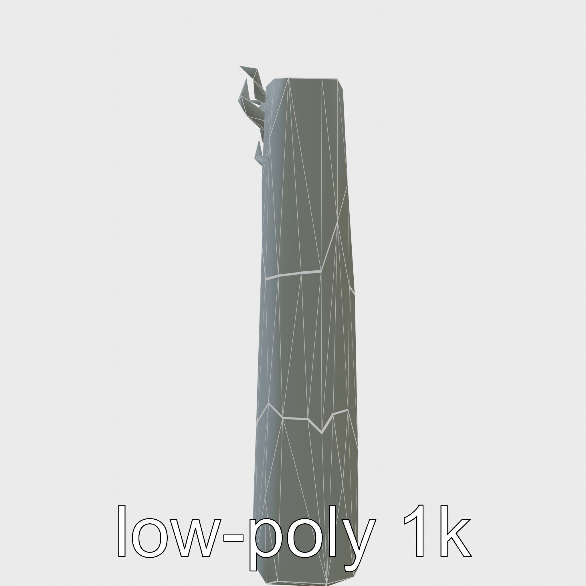 Rustic Aged Wooden Ranch Gate with Longhorn Motifs Low-poly 3D model_10