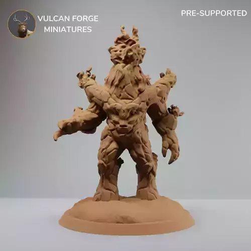 Volcano Fire Elemental Golem - Pre supported