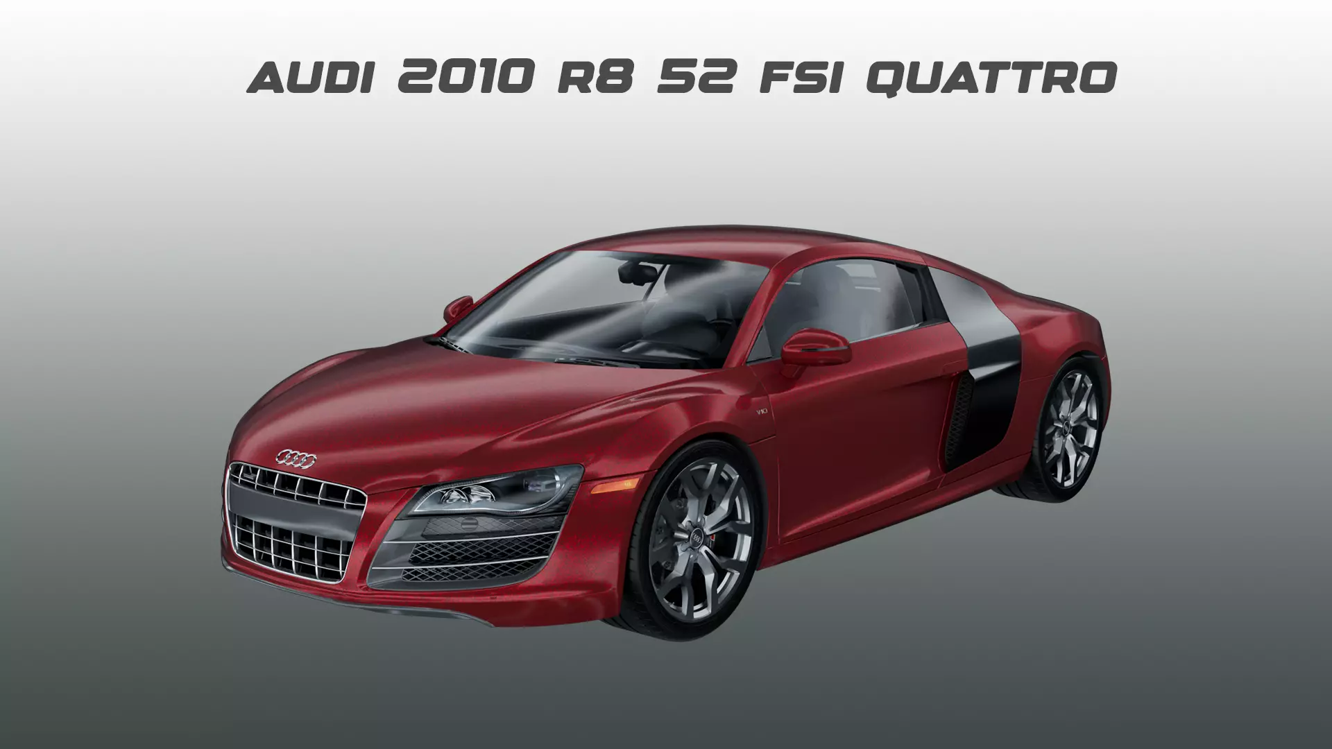 Audi - 2007 - R8 v10 3D model