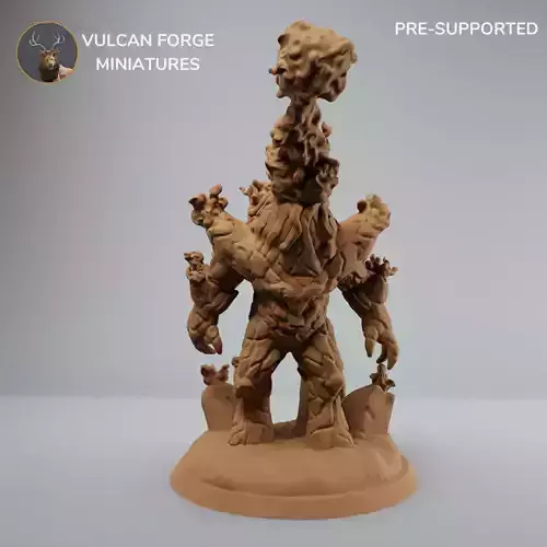 Volcano Fire Elemental Golem Shooting - Pre supported