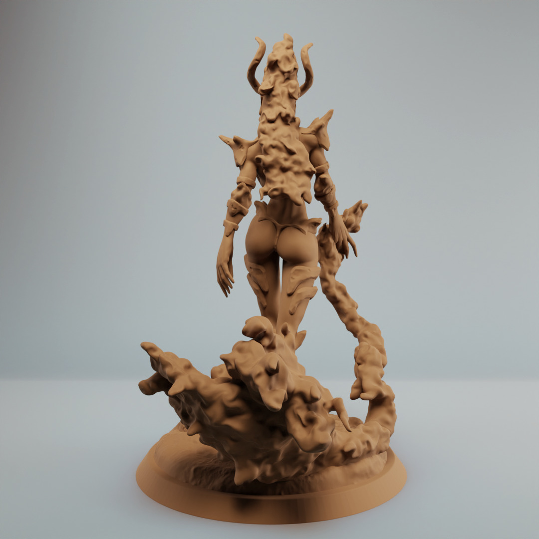 Fire Elemental Sorceress Flame Mage Succubus 3D print model_2