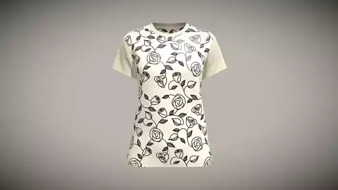 Girls Printed Tops In Low Poly