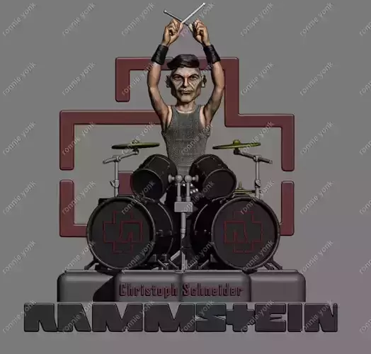 Rammstein - Christoph Schneider 3dprinting 3D print model