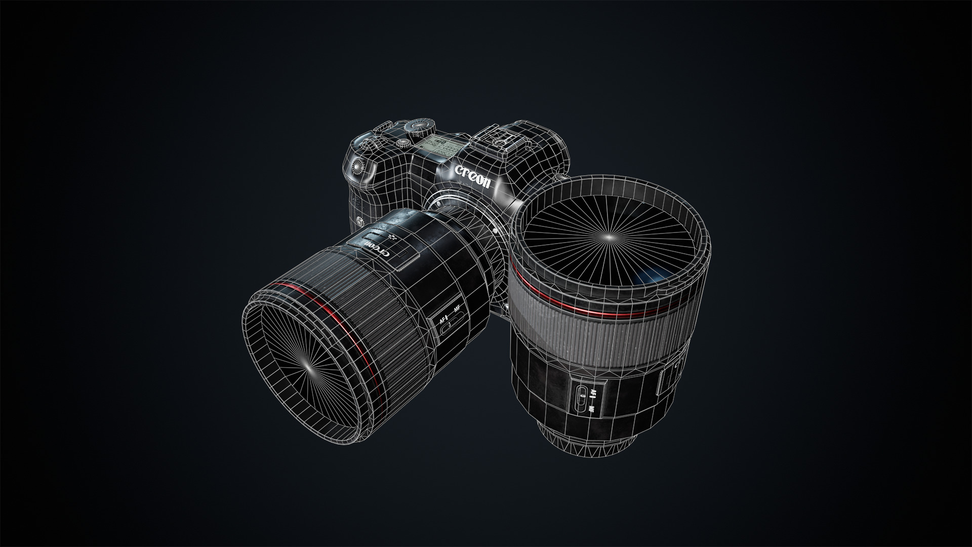 Used DSLR Camera Game Ready Assets Low-poly 3D model_2