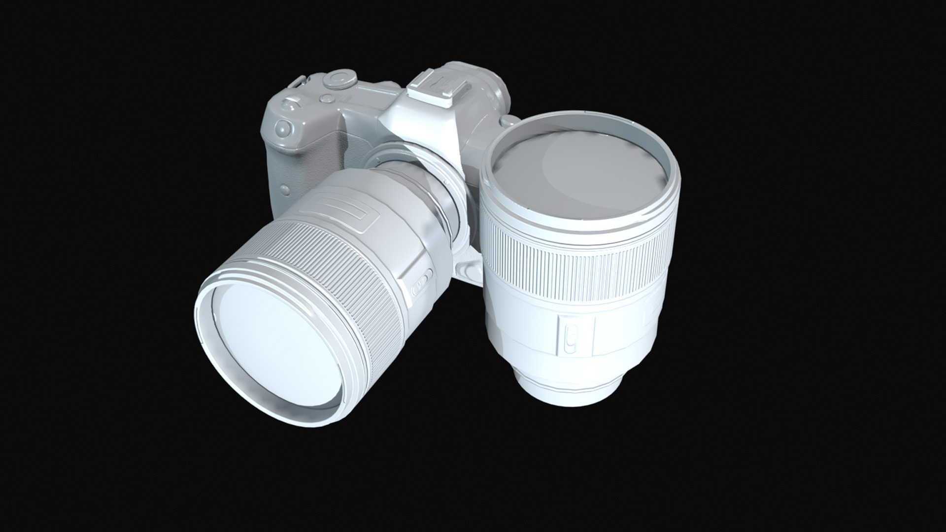 Used DSLR Camera Game Ready Assets Low-poly 3D model_10