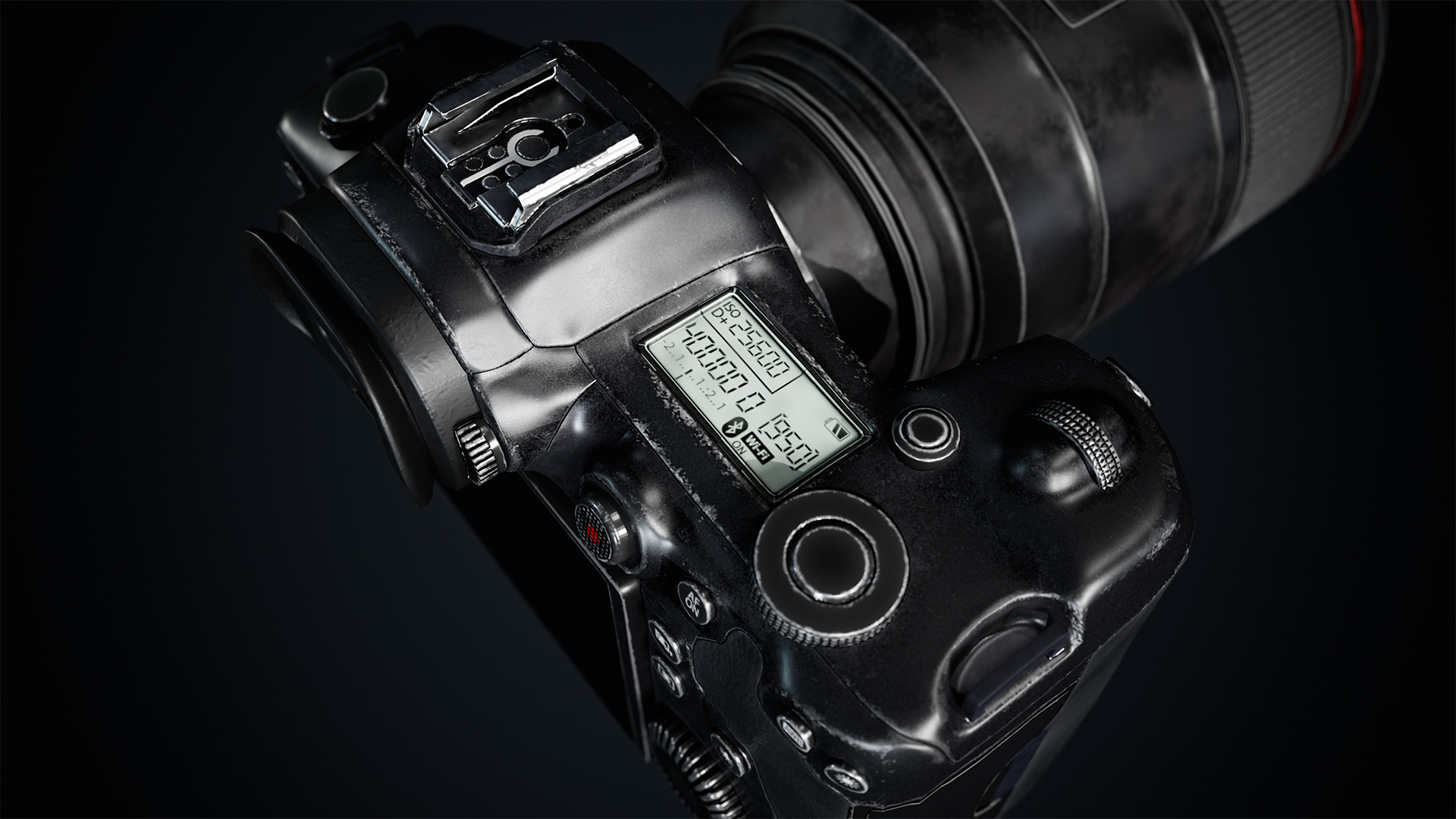 Used DSLR Camera Game Ready Assets Low-poly 3D model_4