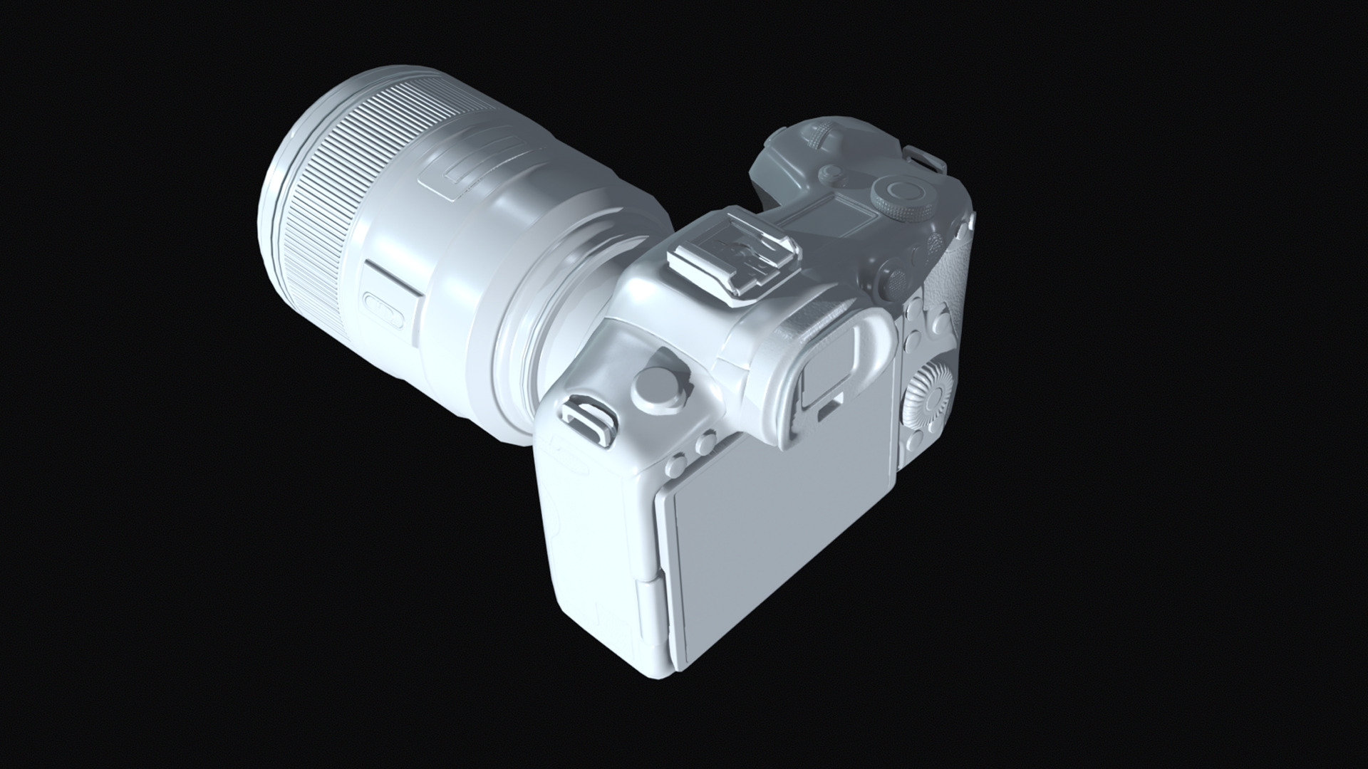 Used DSLR Camera Game Ready Assets Low-poly 3D model_11