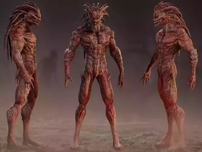 Hellborn Demon Low-poly 3D model