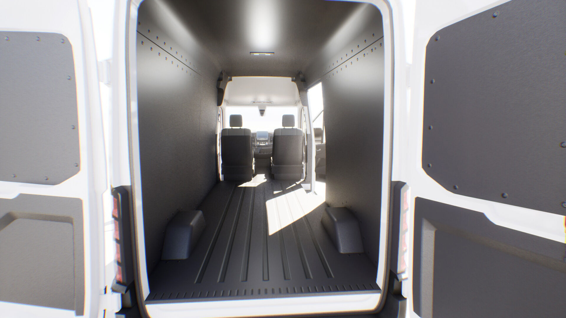 Cargo Van - Transit - Game Ready Vehicle Low-poly 3D model_8