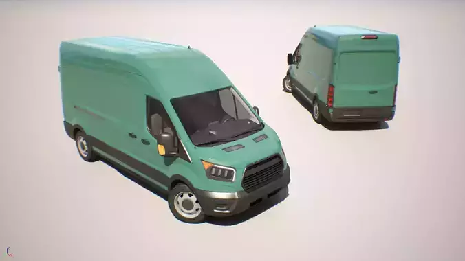 Cargo Van - Transit - Game Ready Vehicle