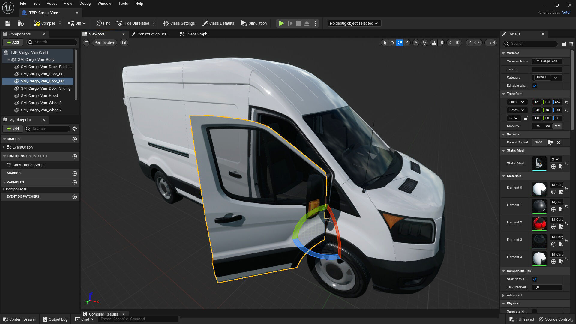 Cargo Van - Transit - Game Ready Vehicle Low-poly 3D model_11
