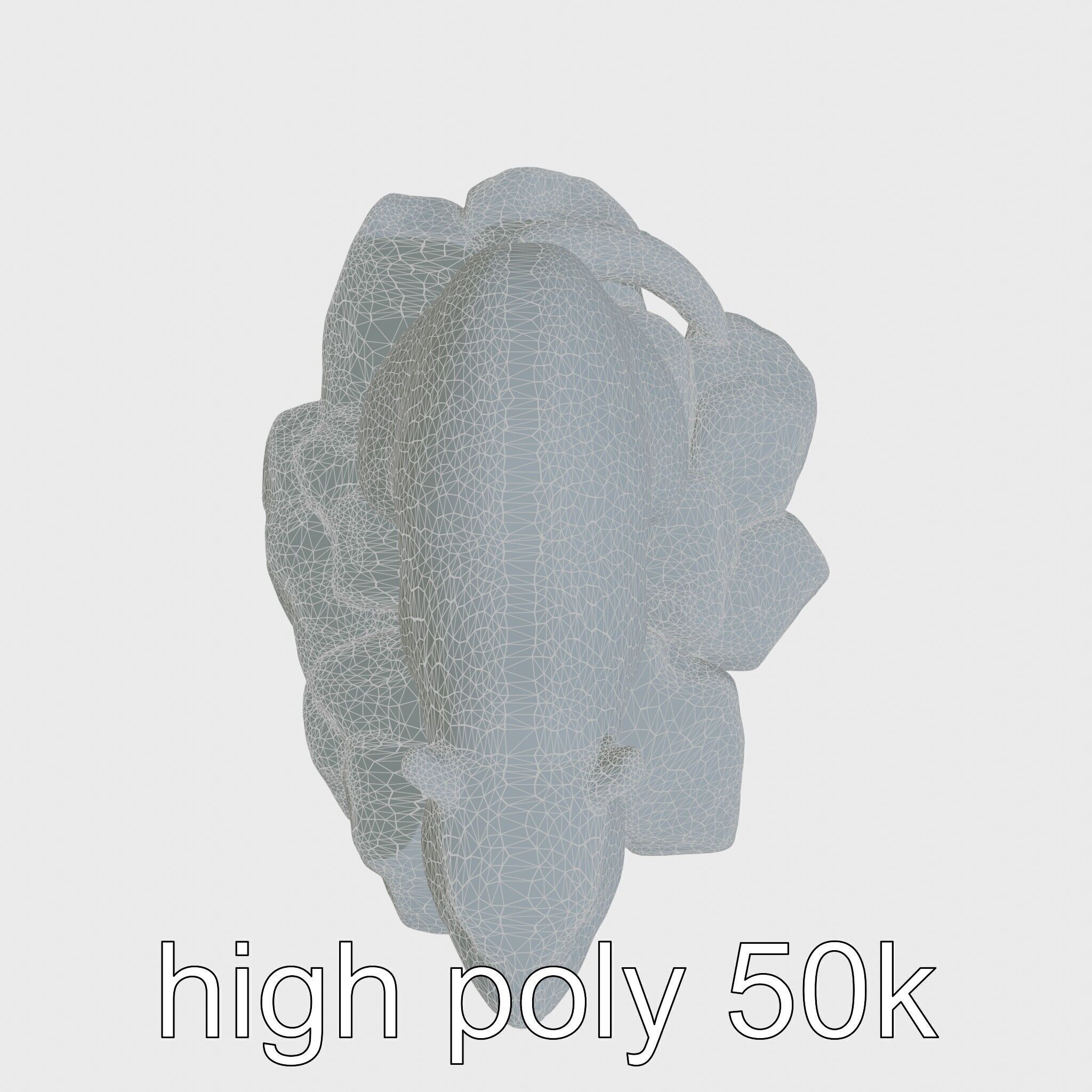 Nutria River Stone Sculpture with Realistic Fur Textures Low-poly 3D model_19