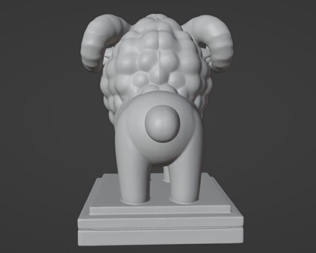 Ram Sculpture 3D print model_2