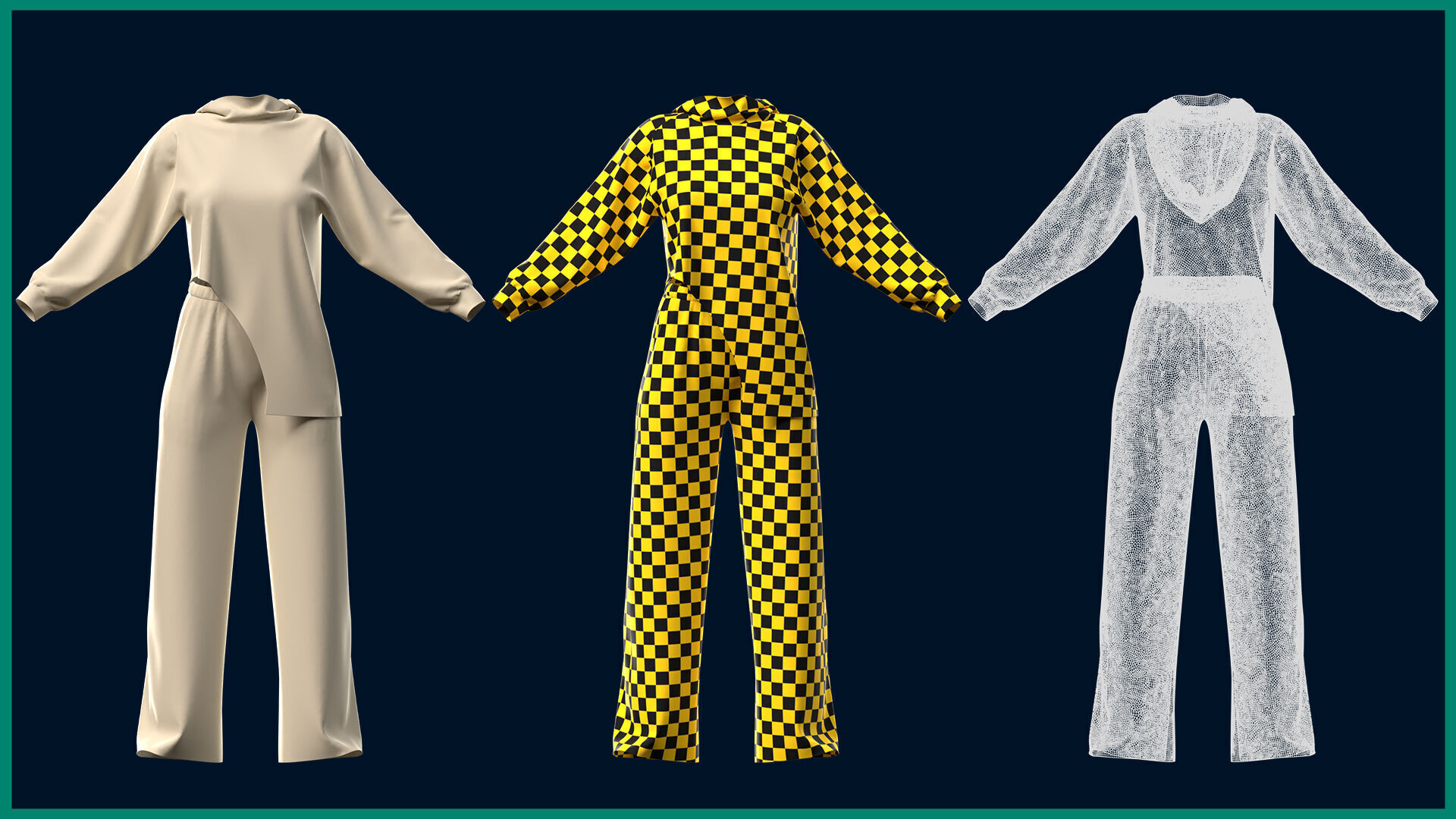 7 female sport clothes 3D model_8