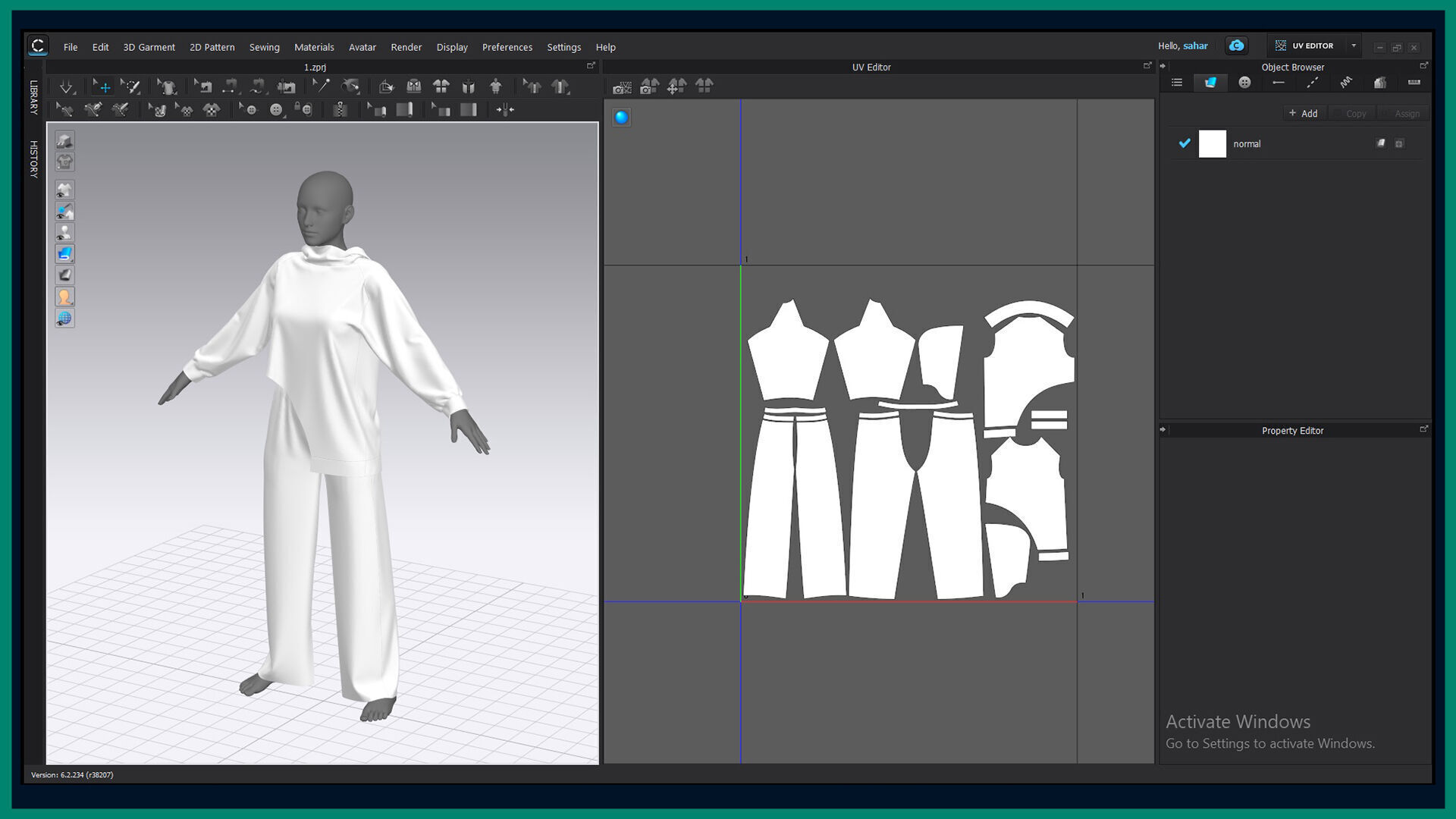 7 female sport clothes 3D model_9