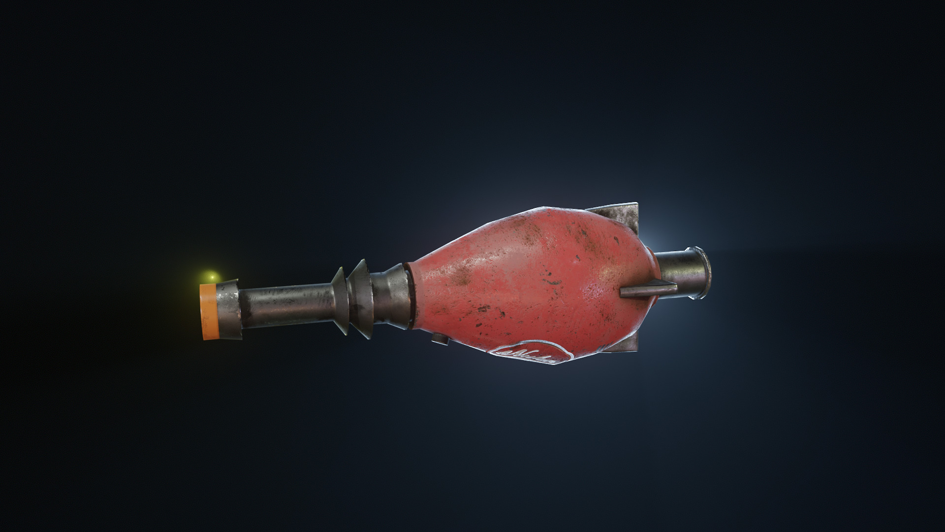 Game Ready Nukegun from fallout Low-poly 3D model_5