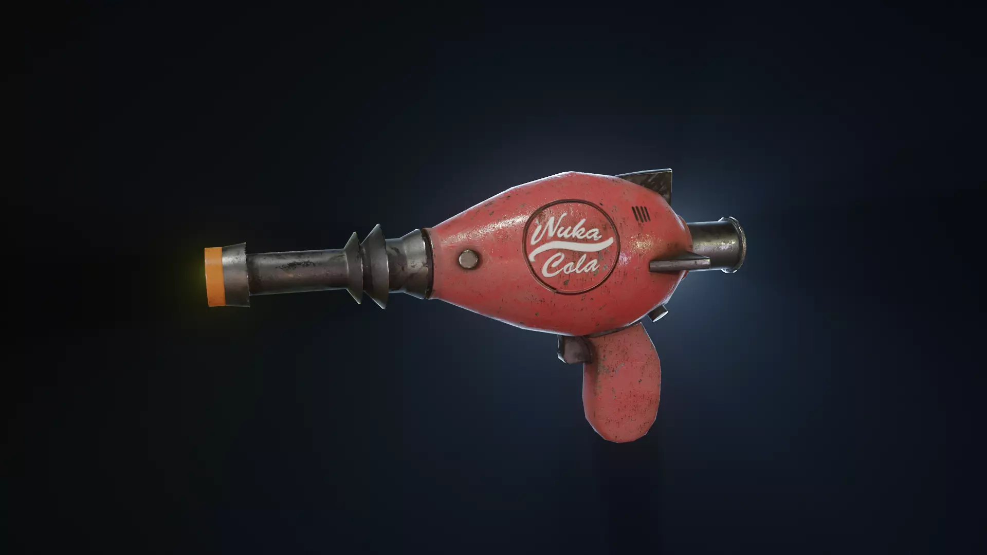 Game Ready Nukegun from fallout Low-poly 3D model_0