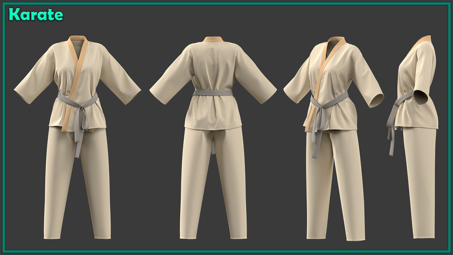7 female sportwear 3D model_5