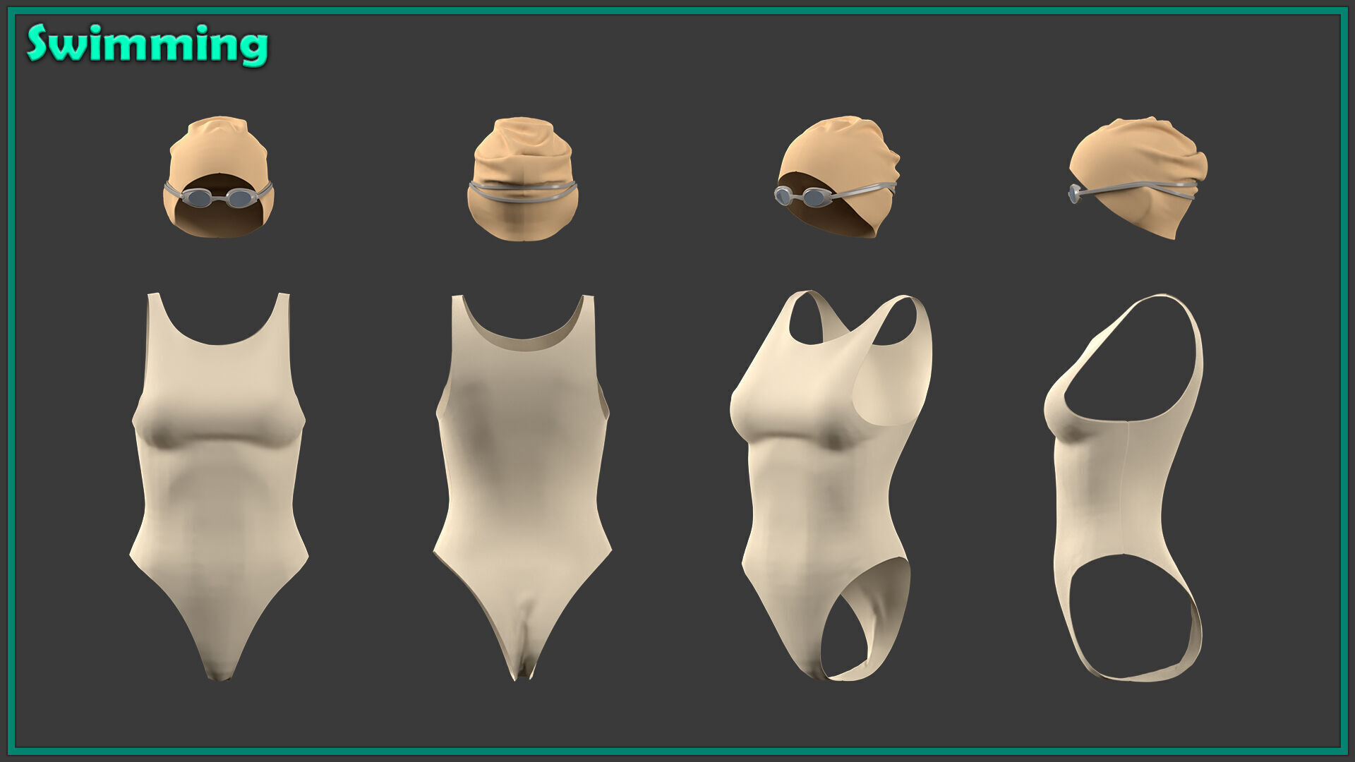 7 female sportwear 3D model_6