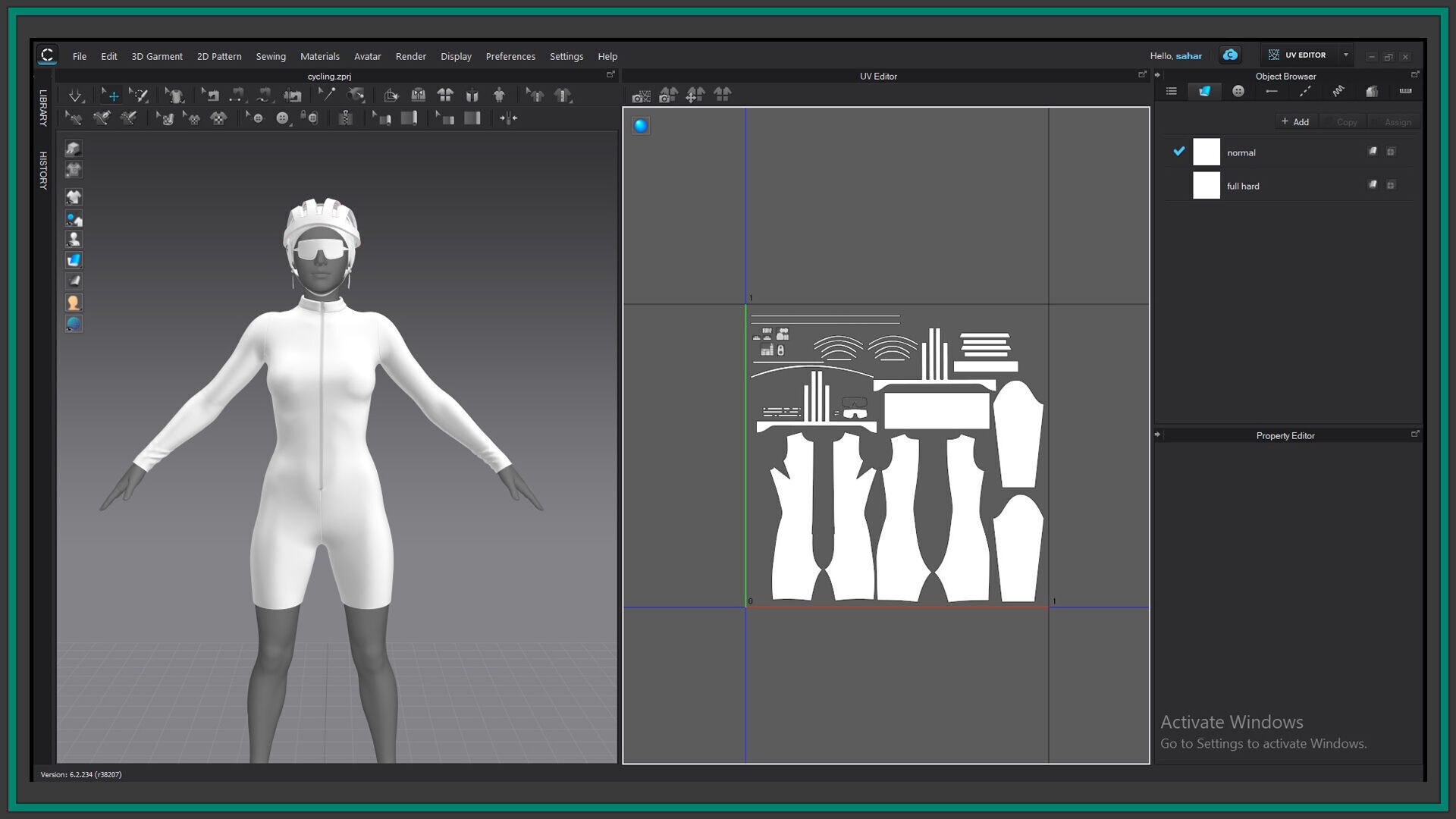 7 female sportwear 3D model_9