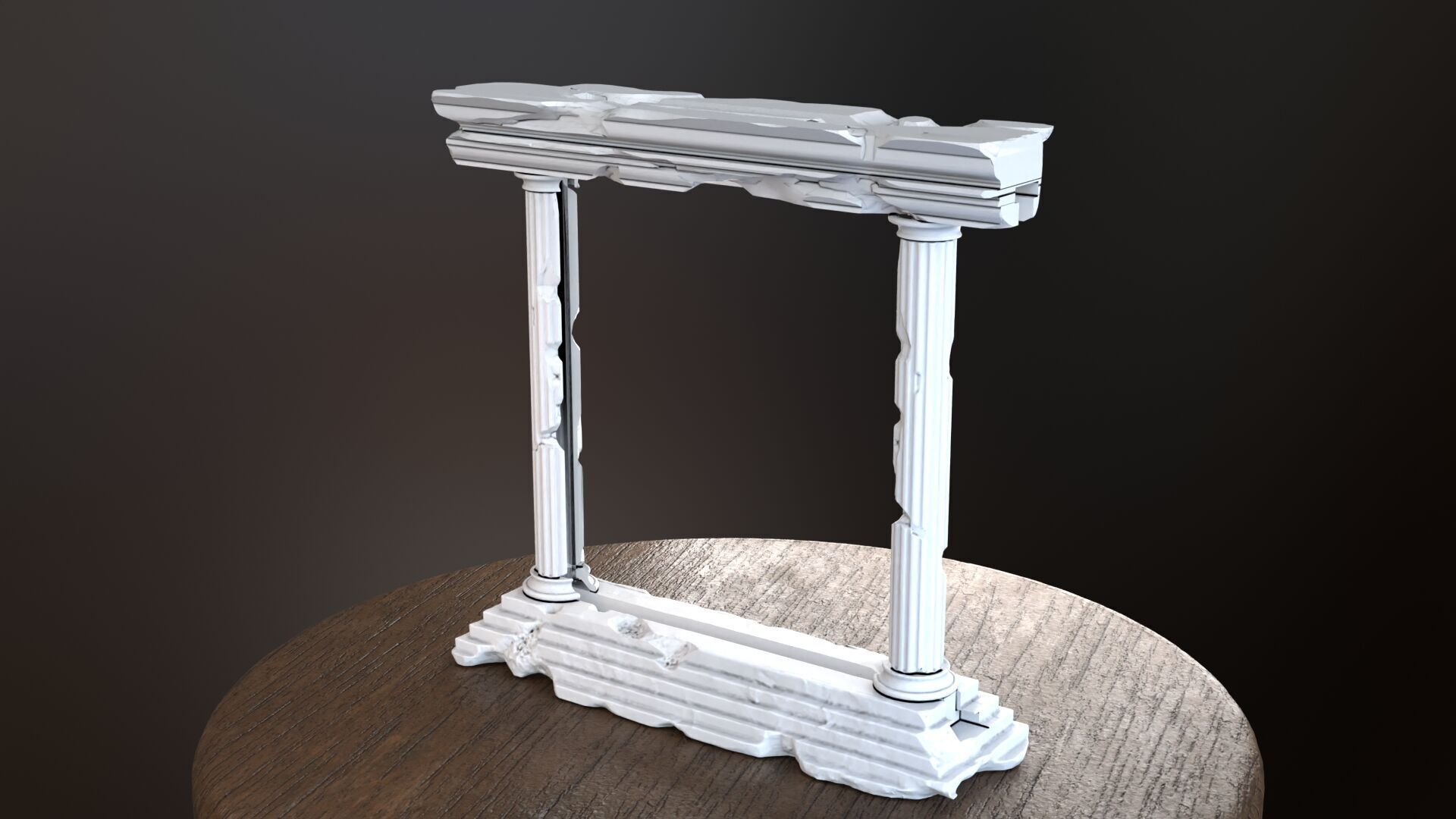 Greek Phone Stand 3D Print 3D print model_3